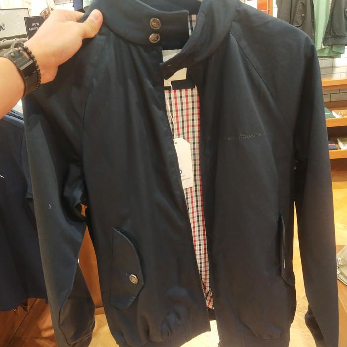 Jaket pria BEN SHERMAN Signature Harrington Nevy Original