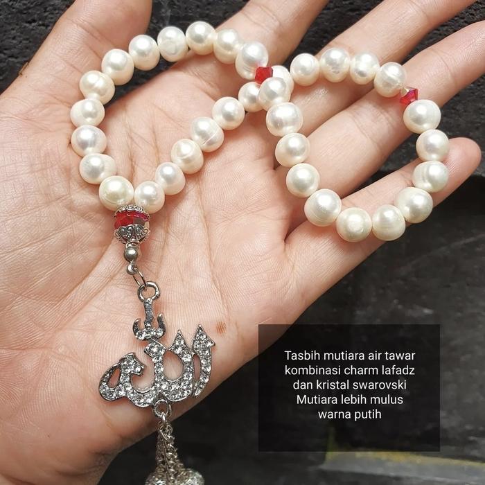 Tasbih mutiara air tawar asli mainan lafadz