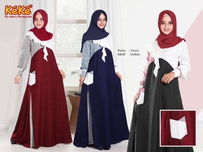 Qonitah Project Gamis Dewasa GDK 181928 Keke Busana Muslim QP01