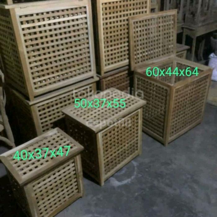 meja sudut kayu jati
