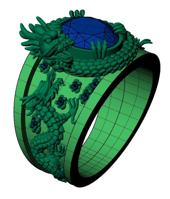 Dragon ring II, STL file