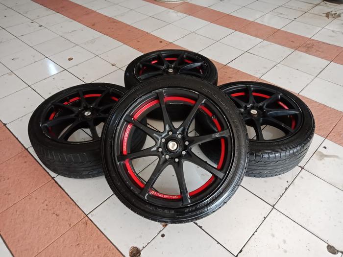 VELG MOBIL SECOND RACING MERK AR-EVOLUTION RING17 BAUT 4X100-114 + BAN