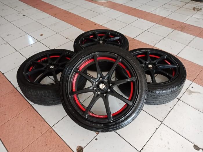 VELG MOBIL BEKAS AVANZA MERK AR-EVOLUTION RING 17 BAUT 4X100-114 + BAN