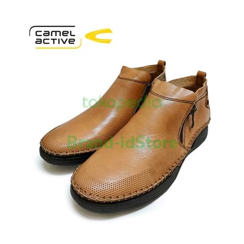 sepatu camel active casual Boot pria original kulit asli Barstow
