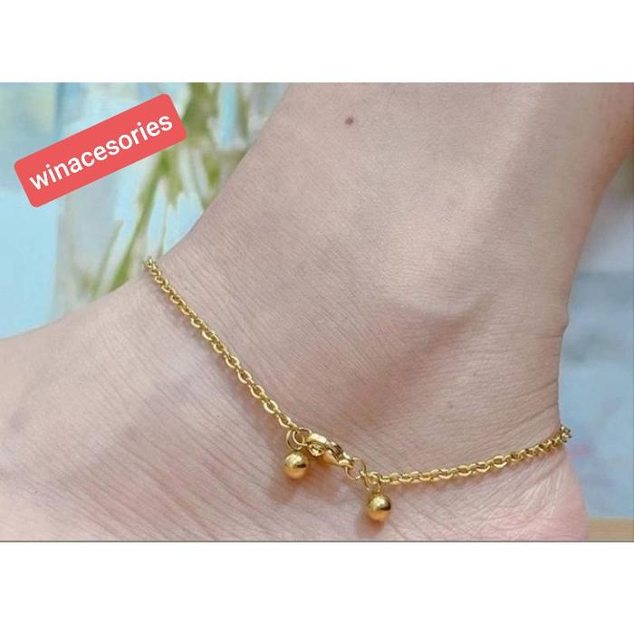 Gelang kaki xuping, gold gelang kaki dewasa