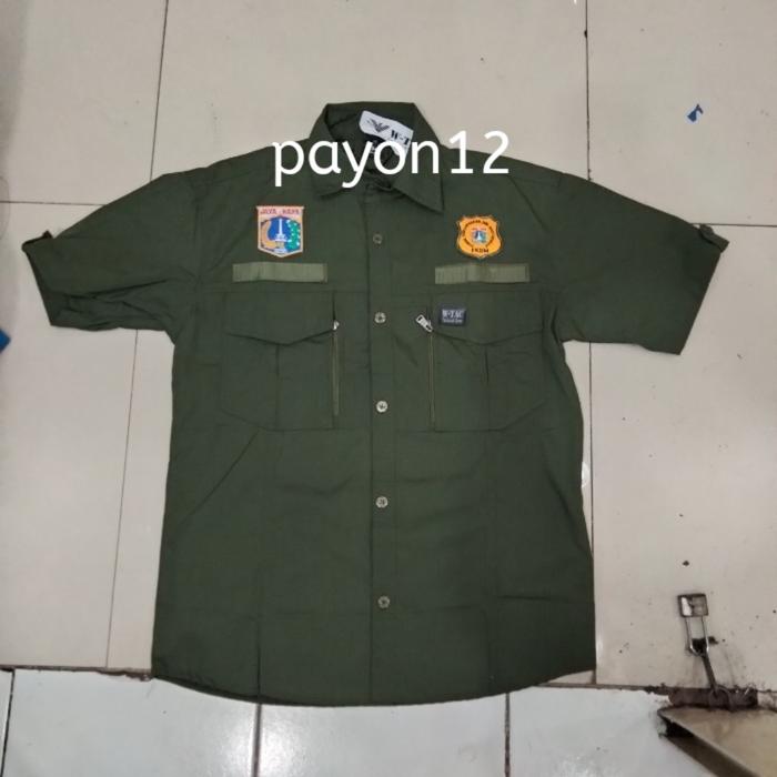 kemeja w-tac pendek +bordir komputer