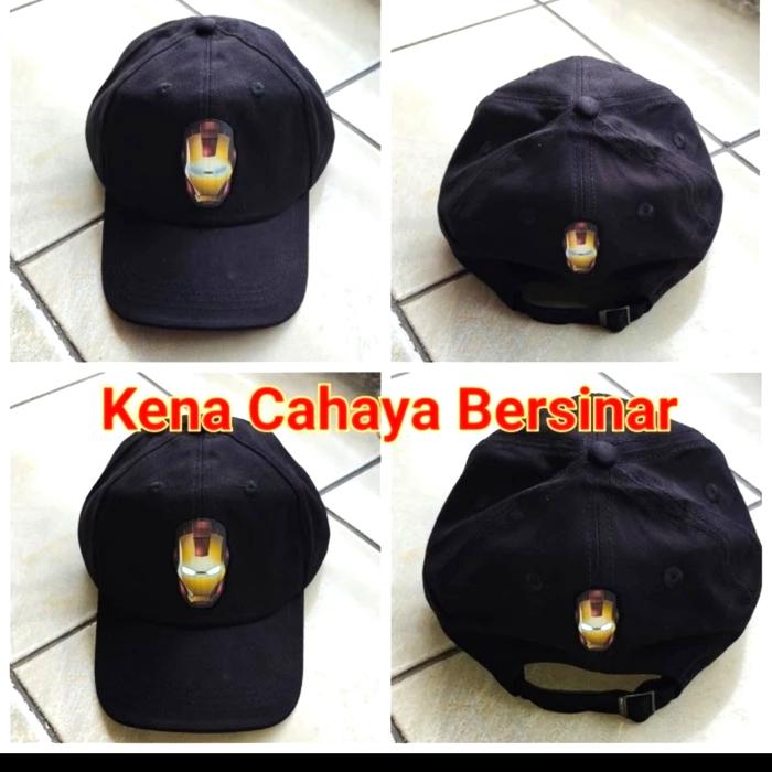 Topi Ironman Bersinar, Topi Baseball, Ironman, Topi Ironman,Avenger