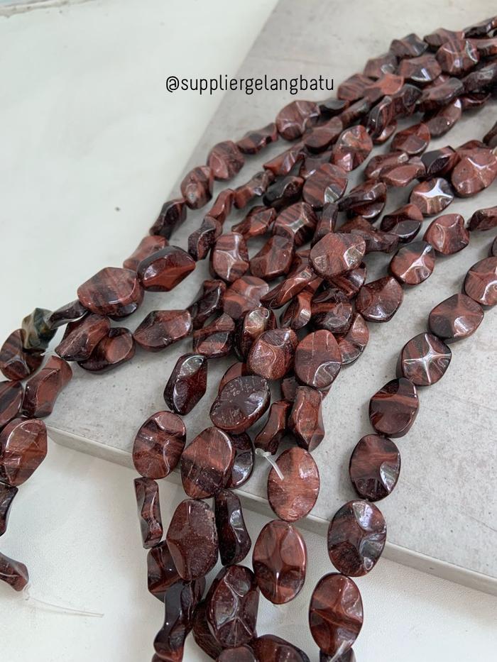 bongkah RED tiger eye RARE 20mm SUPER GRADE biduri sepah MERAH cutting