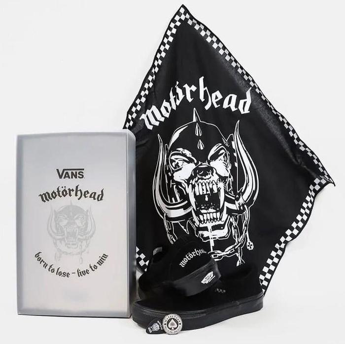 LIMITED EDITION VANS SLIP ON SKATE X MOTORHEAD BLACK ORIGINAL