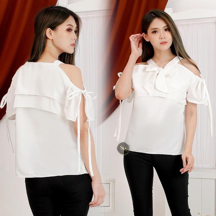 Baju Atasan Wanita Korean Style Model Bahu Terbuka