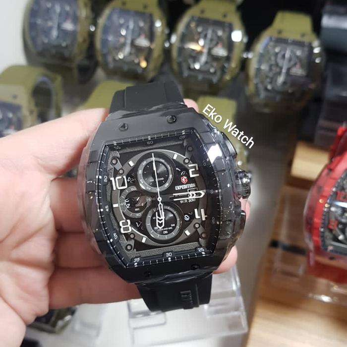 Jam Tangan Terbaru Expedition E 6782 MCR E 6782 Full Black Original