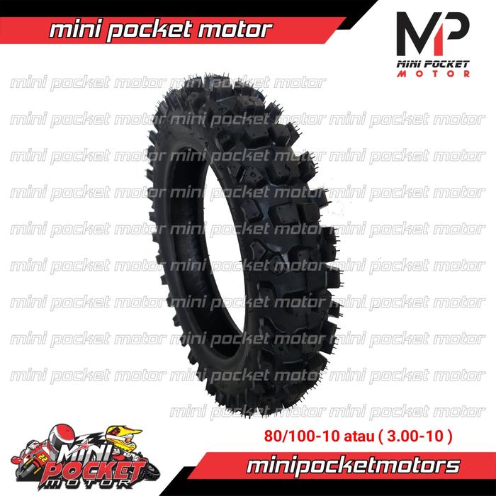 Ban Luar Trail 80/100-10 atau 3.00-10 Ban Luar Mini Trail R10 Offroad