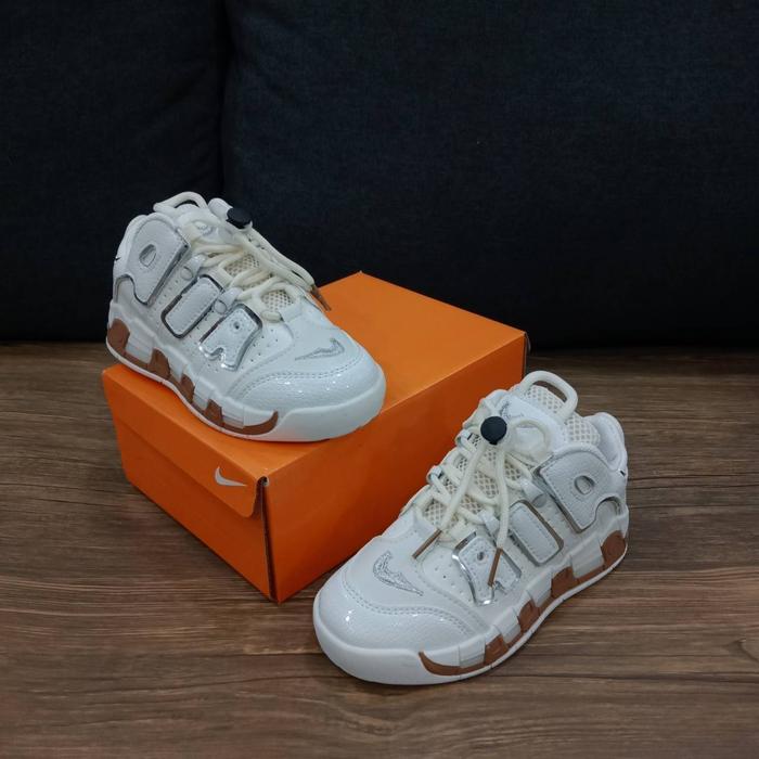 Sepatu Anak Nike Air Jordan Uptempo 25-37 Perfect Quality - Brown