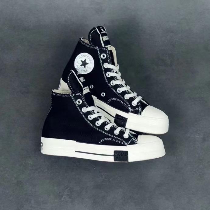 Converse x Rick Owens Drkshdw High Top Sneakers Black