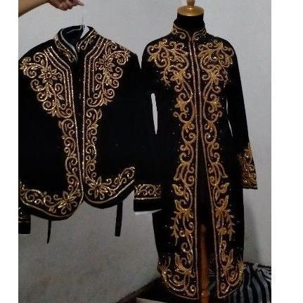 couple baju pengantin adat jawa bahan BLUDRU