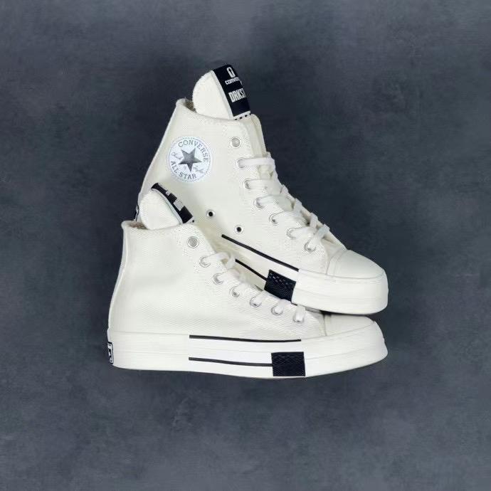 Converse x Rick Owens Drkshdw High Top Sneakers White