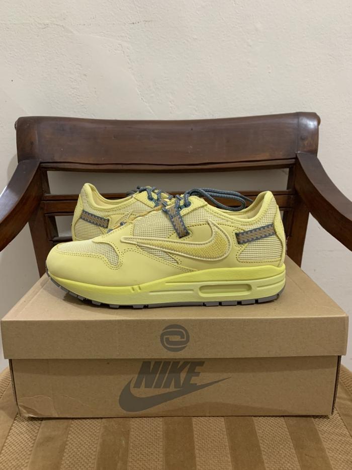 Nike Airmax 1 Travis CJ Saturn Gold Authentic Original Sneakers 100%