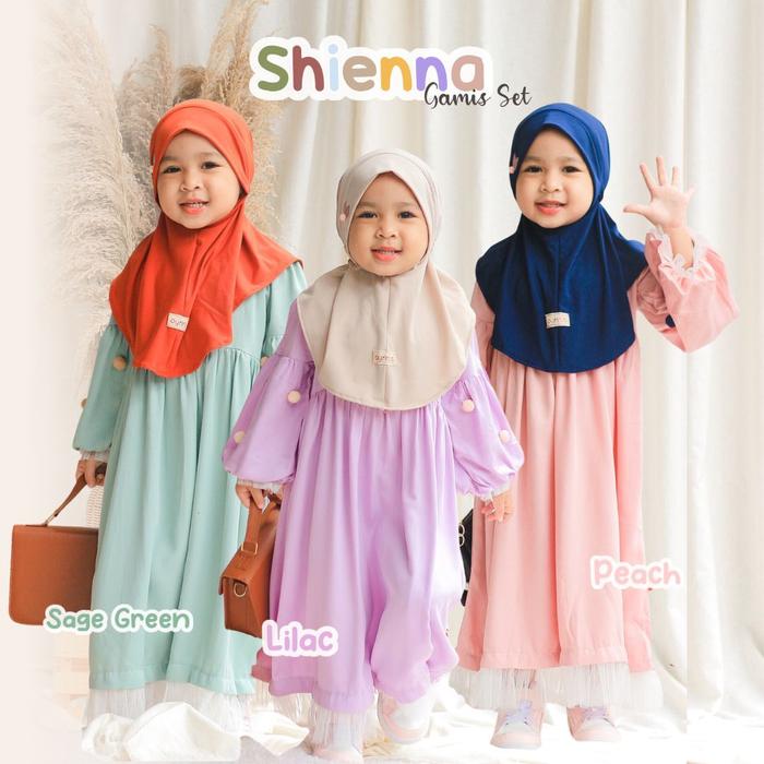 OYRINS SHIENA DRESS | Setelan Gamis Hijab Anak Muslimah Balita Bayi