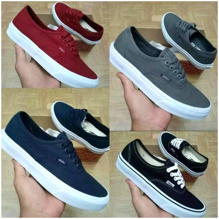 sepatu sneakers vans_112 authentic kasual wanita/pria sepatu sekolah