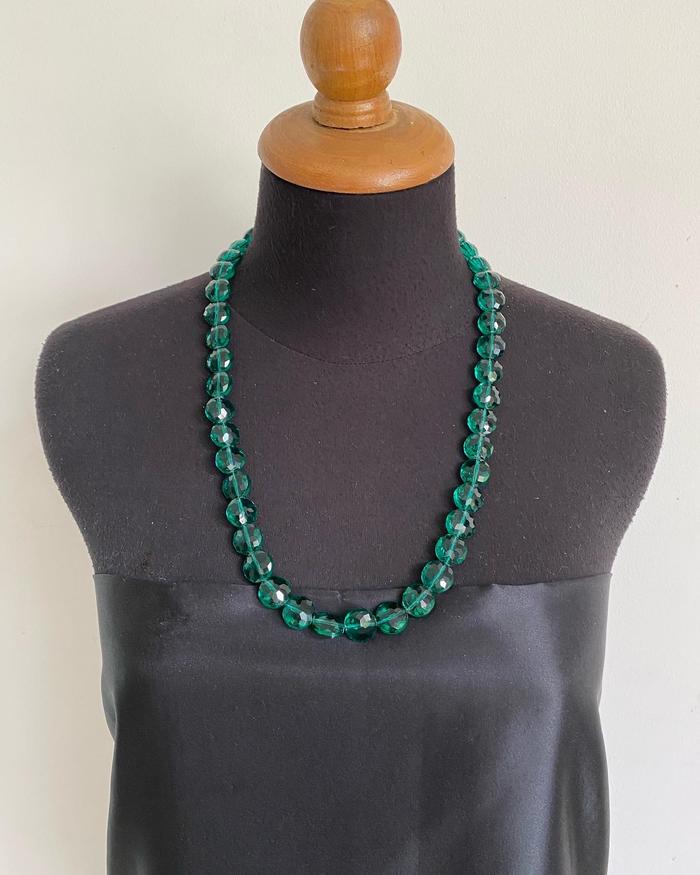 Emerald Crystal Beads Necklace