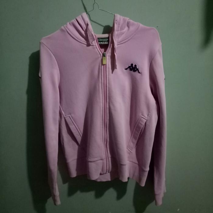 Thrift Zipper Hoodie Kappa Pink