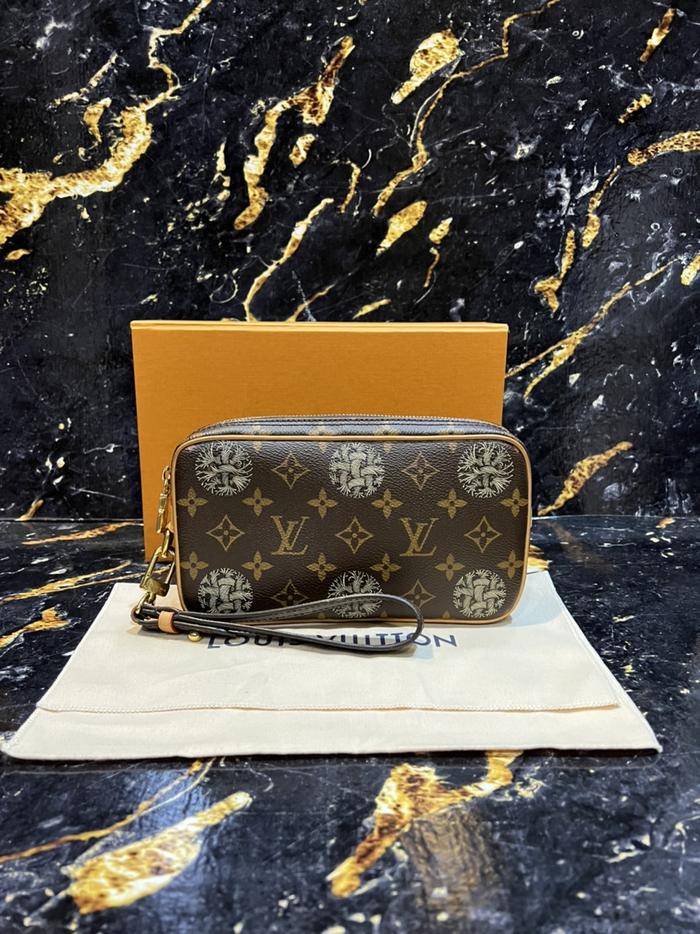 LV Monogram Nemeth Alpha Clutch Authentic Original 100%