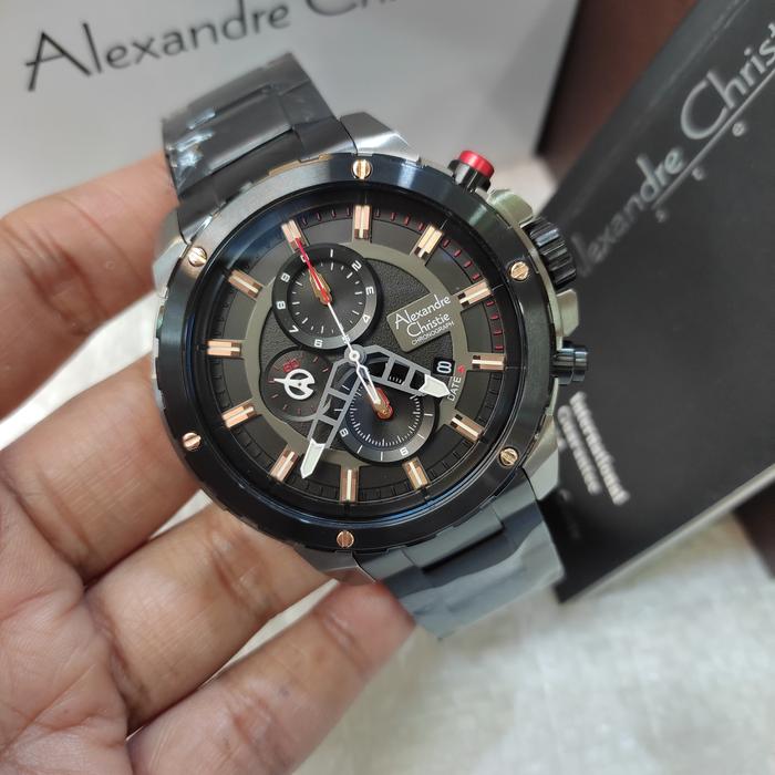 Jam Tangan PRIA ORIGINAL Alexandre Christie Ac 6530 MC All Solid