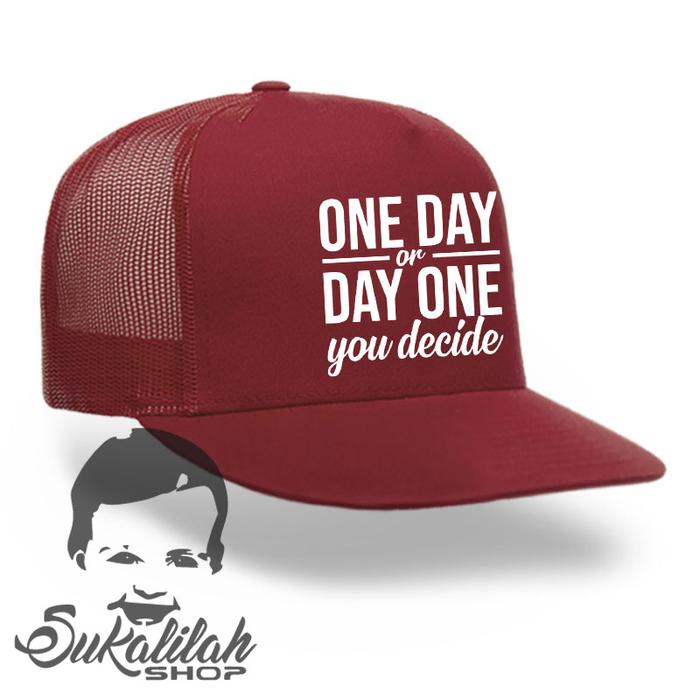 Topi pria trucker jaring all size one day or day one you decide
