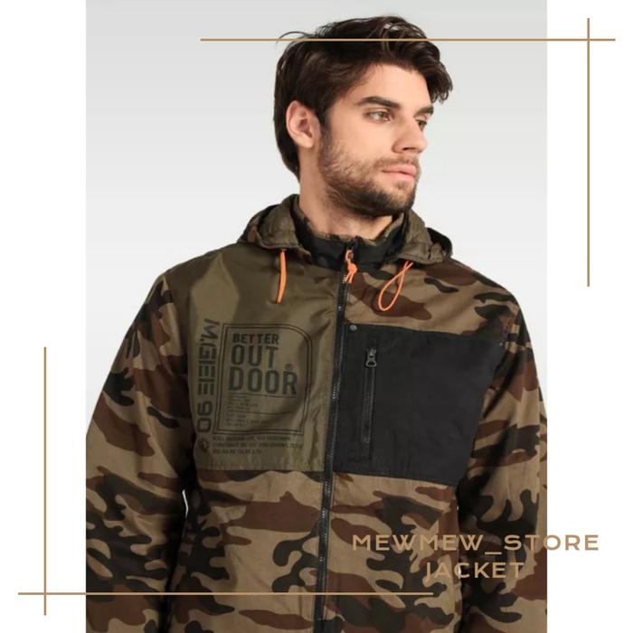 Jaket Pria Casual Outdoor Army Original MGEE LEON C003