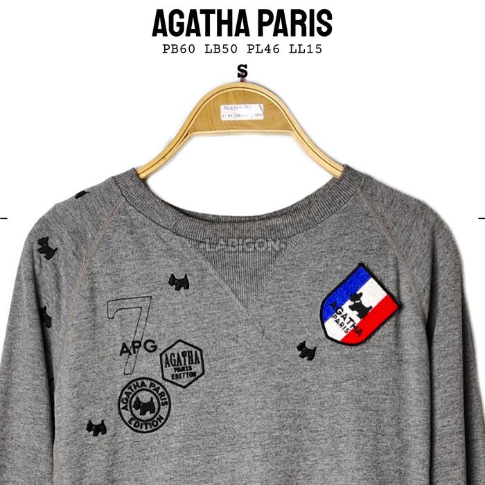 AGATHA PARIS Crewneck Sweater Original Preloved Thrift Second S020