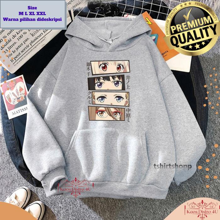 Lycoris Recoil Anime - Hoodie nishikigi chisato eyes takina lycoris