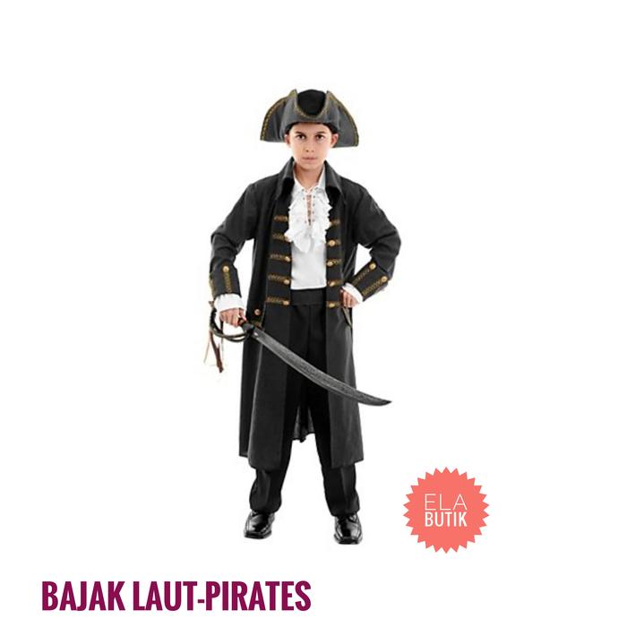 kostum bajak laut-anak-pirates-halloween-carnaval costume-pirates of the Caribbean anak-jack sparrow