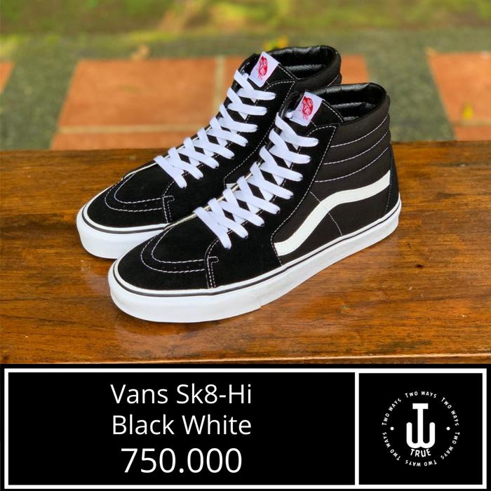 Vans Original | Vans Sk8 Hi Black White Global Market