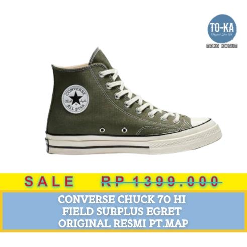 CONVERSE CHUCK 70 HI CANVAS FIELD SURPLUS EGRET 162052C