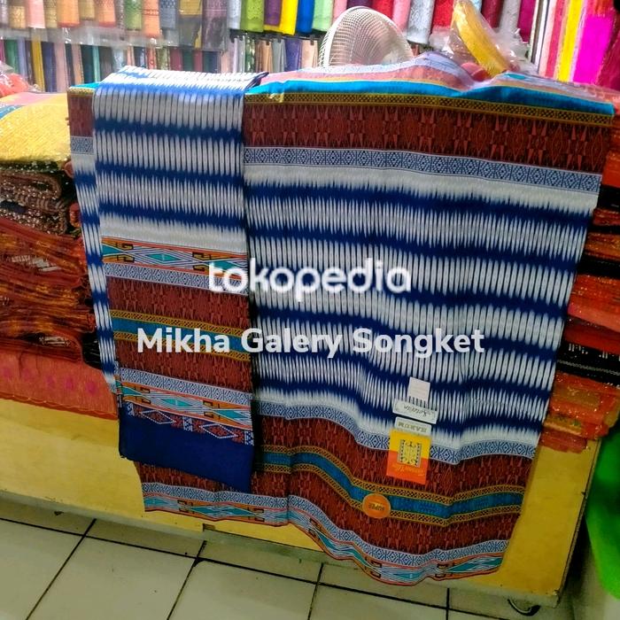 Printing Sarung Katun Tumtuman Stelan Songket Tarutung