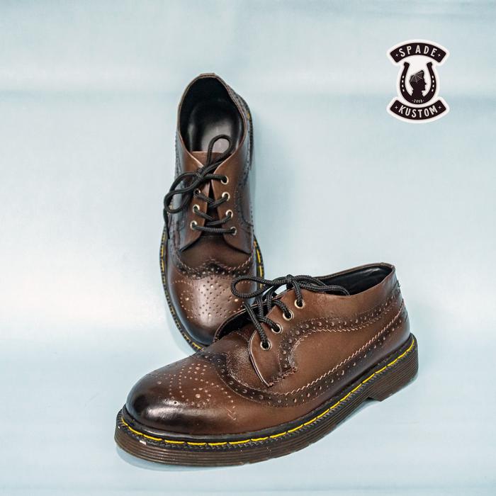 Spade Kustom - Dark Brown Wingtip Brogue - Code 011-BR