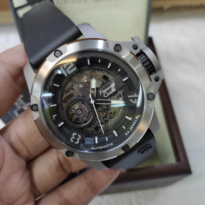 Jam PRIA TITANIUM Automatic ORIGINAL Alexandre Christie Ac 6295 MT