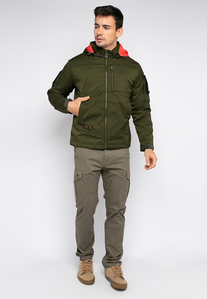 Jaket Hoodie Pria Original MGEE 3451C Outdoor Hunter 005 Green