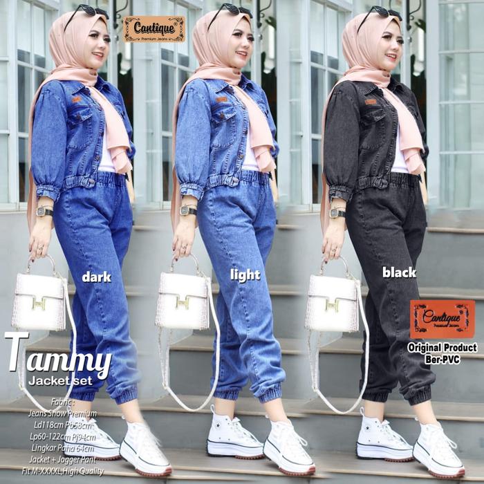Bestseller tammy jacket set baju setelan celana panjang modis trendy