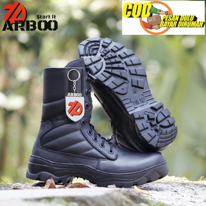 Sepatu pdl TNI AU,AD,AL kulit asli berkualitas dengan sol yang tebal