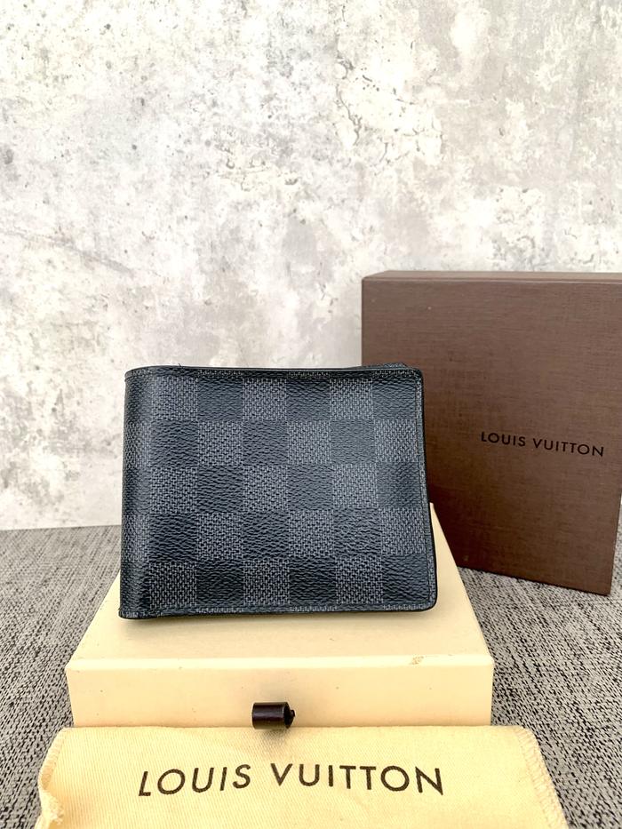 Lv pocket wallet graphite original louis gucci fendi balenciaga dior