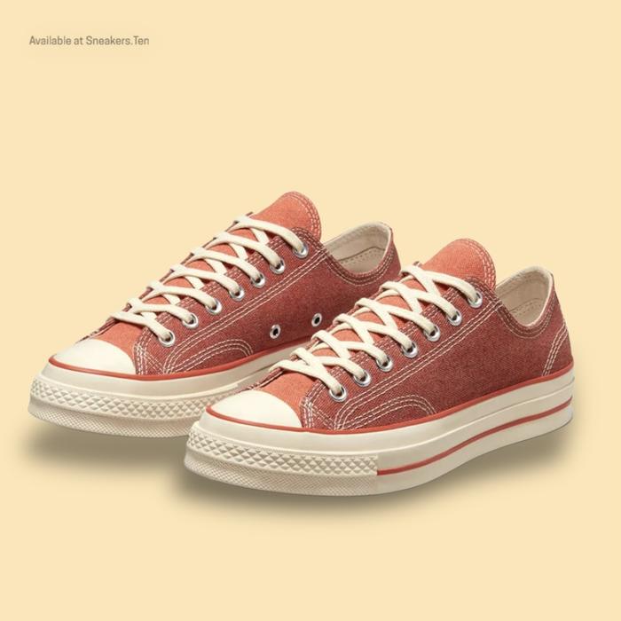 Sepatu Sneakers Converse CT 70s Low Dark Terracotta Original 100%