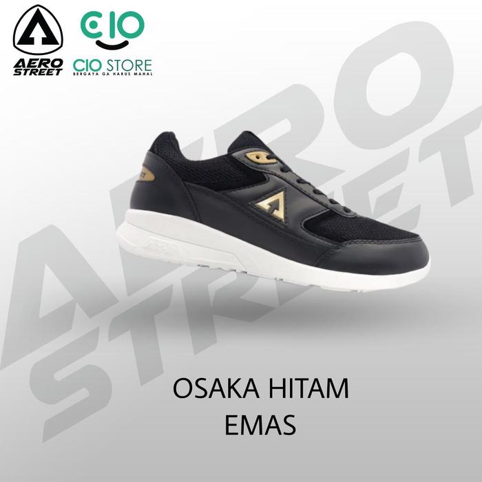 AEROSTREET OSAKA BLACK WHITE / HITAM PUTIH