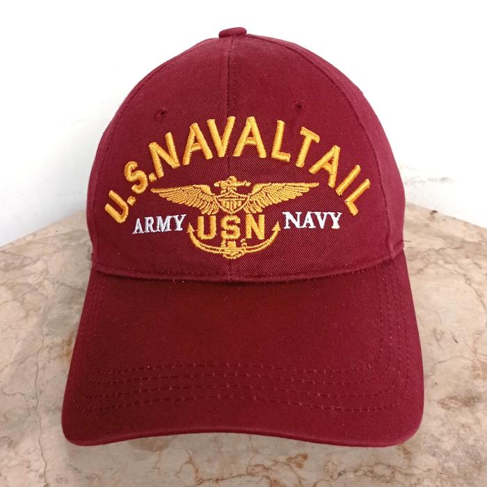 Topi US NAVAL Tail Army USN Navy By TB Jeans Strap Cap