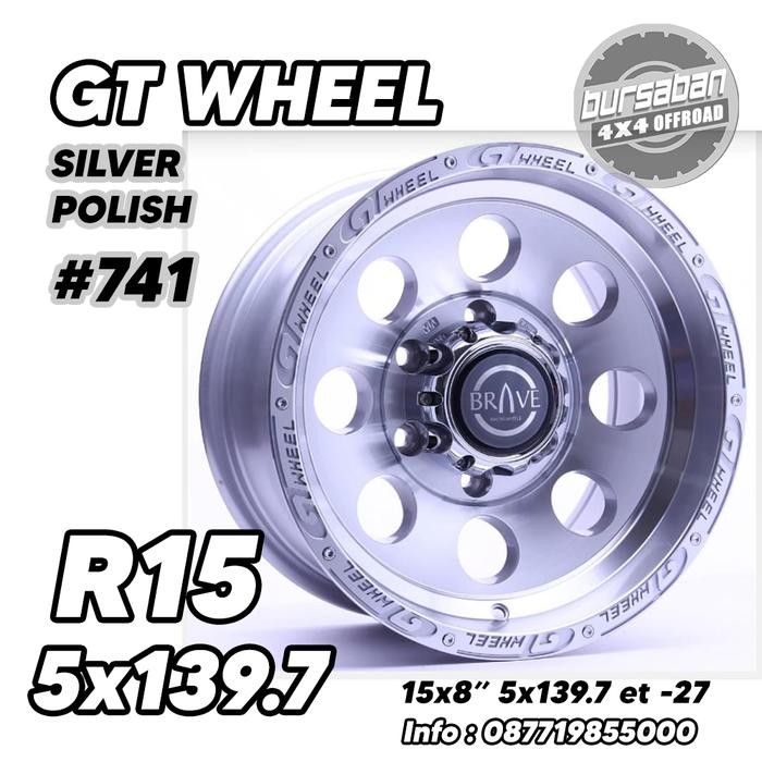 R15 Velg 15x8.5 5x139.7 et -32 Feroza Taft GT Vitara GT Wheel #714