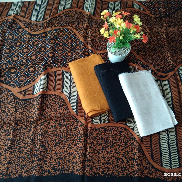 KAIN BATIK VISCOSE CIREBON TRUSMI BATIK FARIZA VISKOS PULAUAN SOGAN