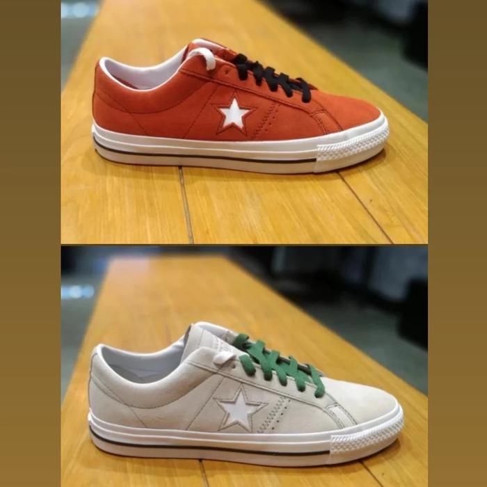 Converse One Star Pro Suede Fire Opal/Desert Sand Red White Original