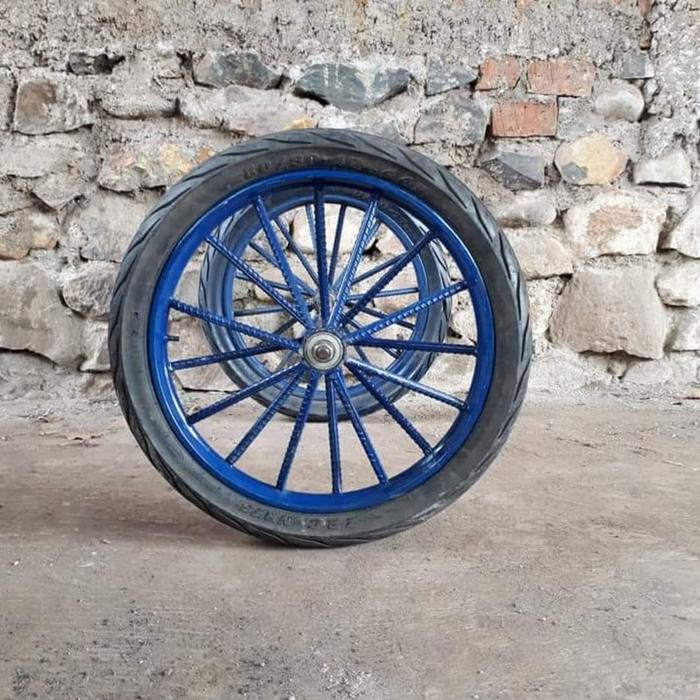 Roda Gerobak Dorong Roda Jari 8 x 2 Besar Satu Set