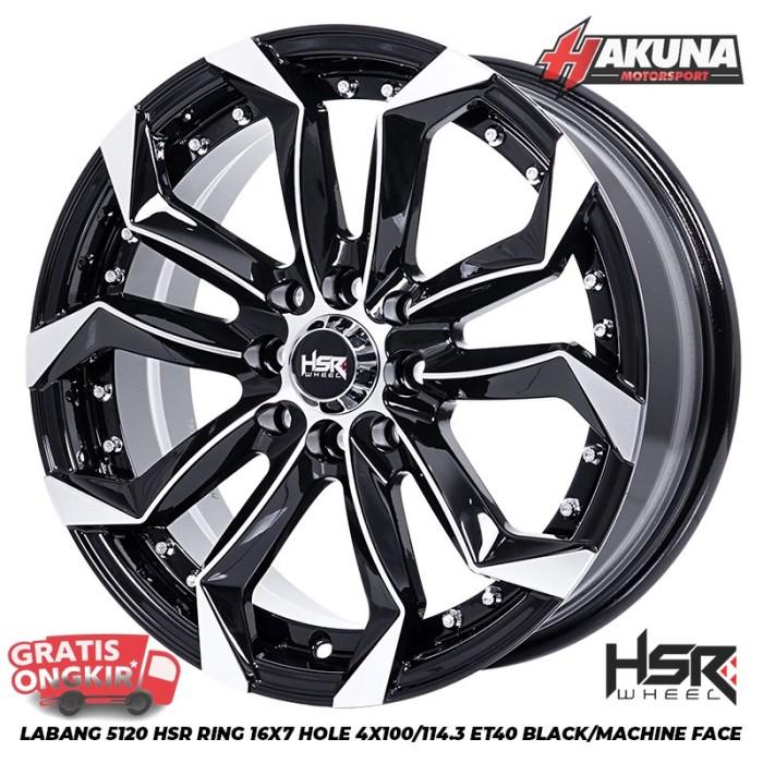 Velg Mobil Swift Baleno Ignis Ciaz R16 Pelek HSR LABANG Ring 16 Bmf