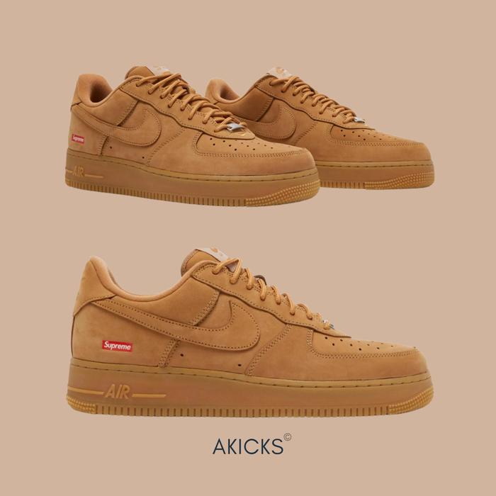 Nike Air Force 1 Low x Supreme 'Wheat' // 100% Authentic